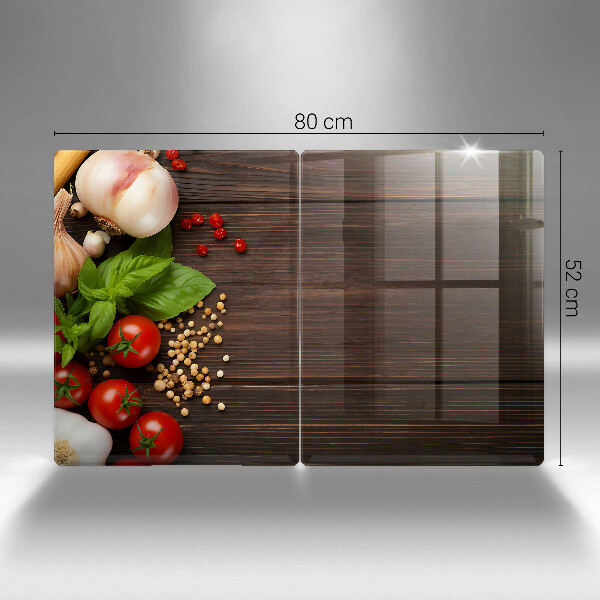 Tagliere in vetro temperato Verdure sul tavolo