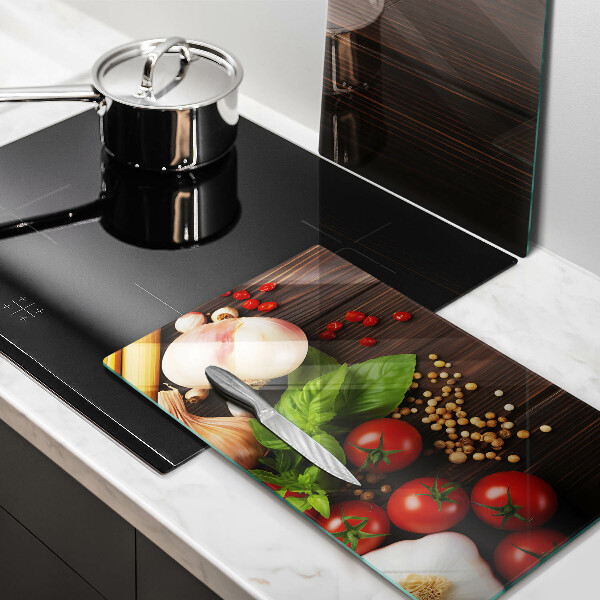 Tagliere in vetro temperato Verdure sul tavolo