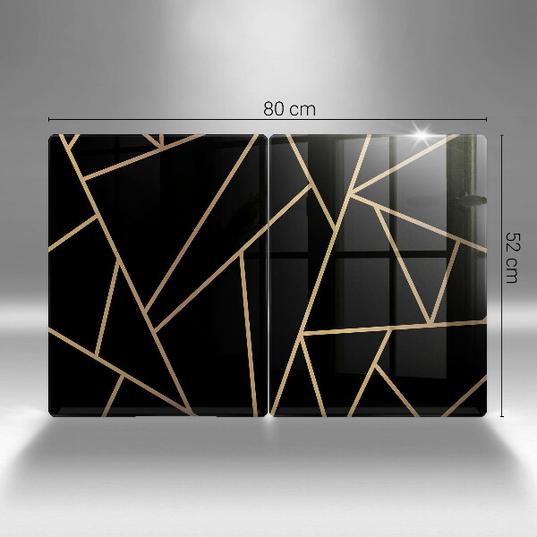 Tagliere in vetro temperato Astrazione nera