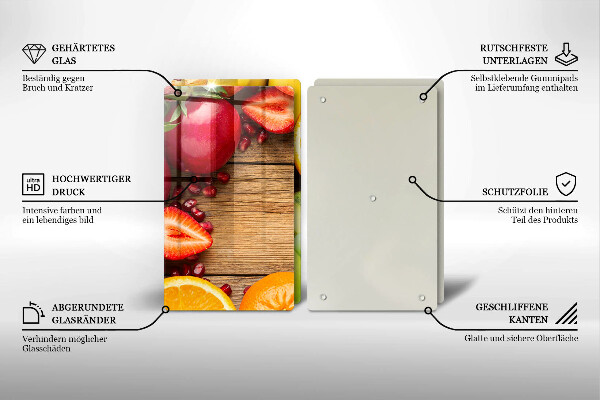 Tagliere in vetro temperato Frutta fresca
