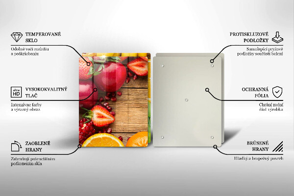 Tagliere in vetro temperato Frutta fresca