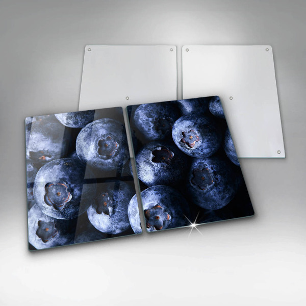 Tagliere in vetro temperato Primo piano di frutti di bosco