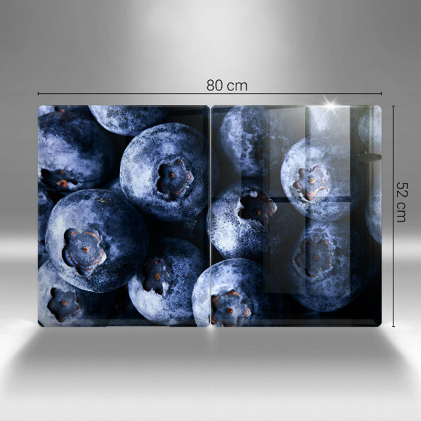 Tagliere in vetro temperato Primo piano di frutti di bosco