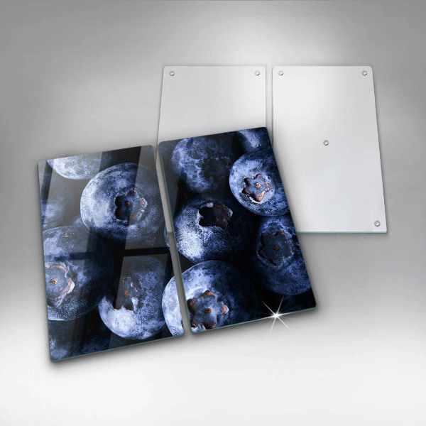 Tagliere in vetro temperato Primo piano di frutti di bosco