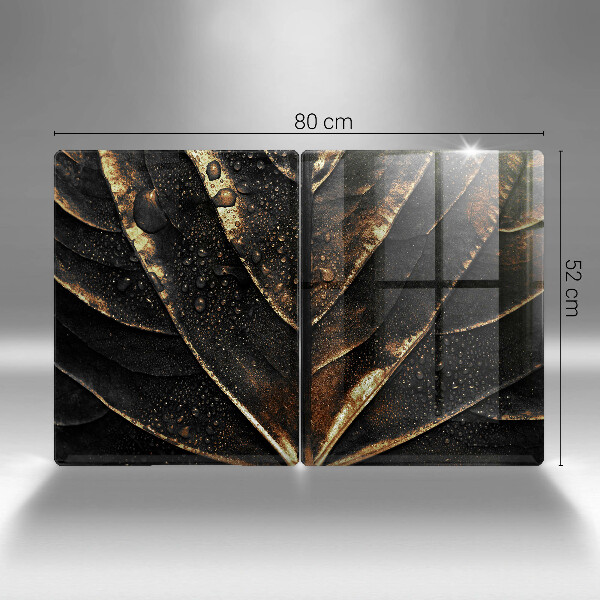 Tagliere in vetro temperato Foglia d'oro