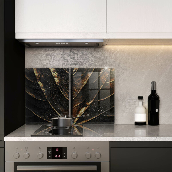 Tagliere in vetro temperato Foglia d'oro