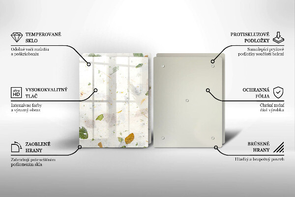 Tagliere in vetro temperato Foglie cadenti