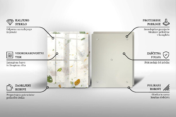 Tagliere in vetro temperato Foglie cadenti