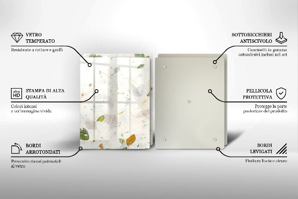 Tagliere in vetro temperato Foglie cadenti