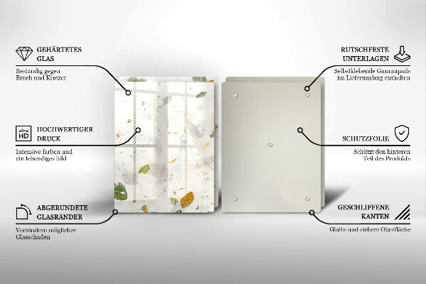 Tagliere in vetro temperato Foglie cadenti