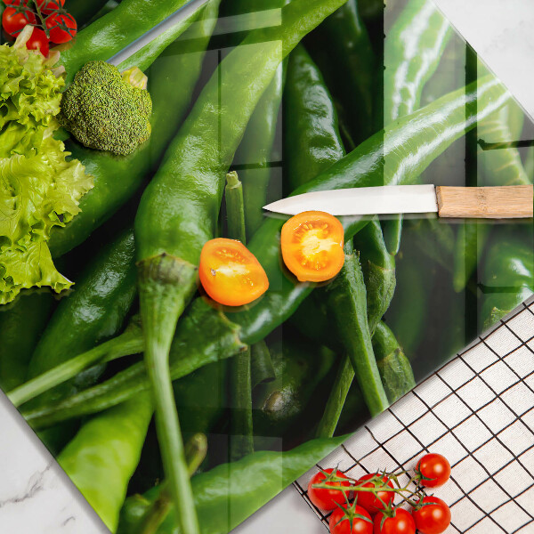 Tagliere in vetro temperato Baccelli di piselli