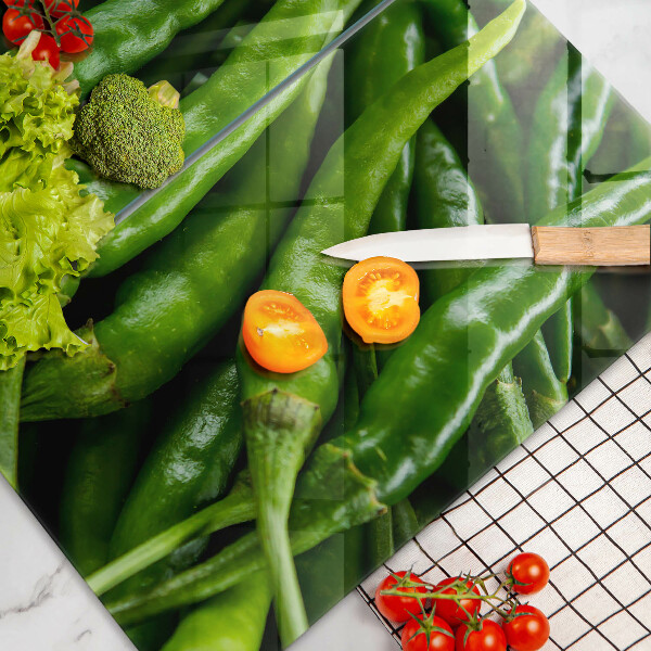 Tagliere in vetro temperato Baccelli di piselli