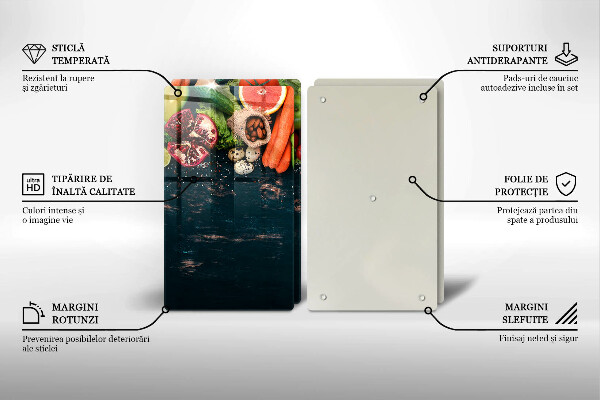 Tagliere in vetro temperato Frutta e verdura