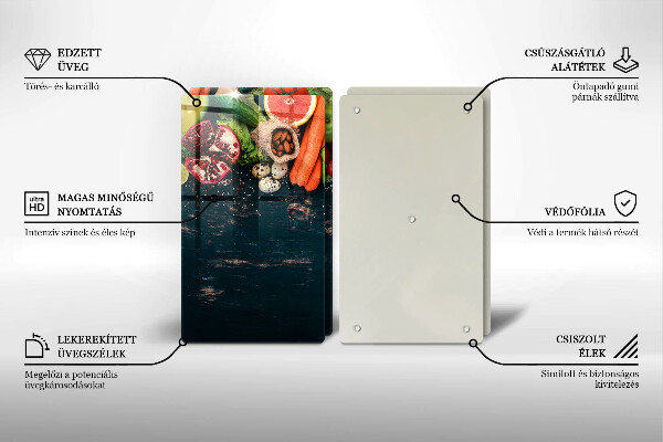 Tagliere in vetro temperato Frutta e verdura