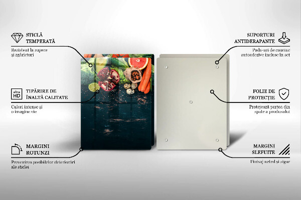 Tagliere in vetro temperato Frutta e verdura