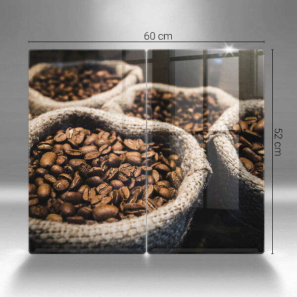 Tagliere in vetro temperato Sacchetti di caffè in grani