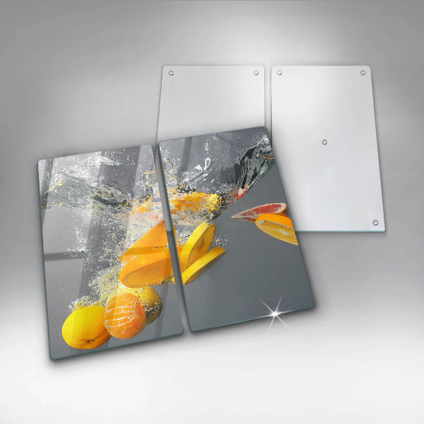 Tagliere in vetro temperato Limoni in acqua