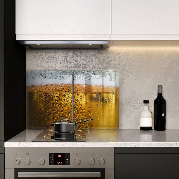 Tagliere in vetro temperato Bicchiere di birra bagnato