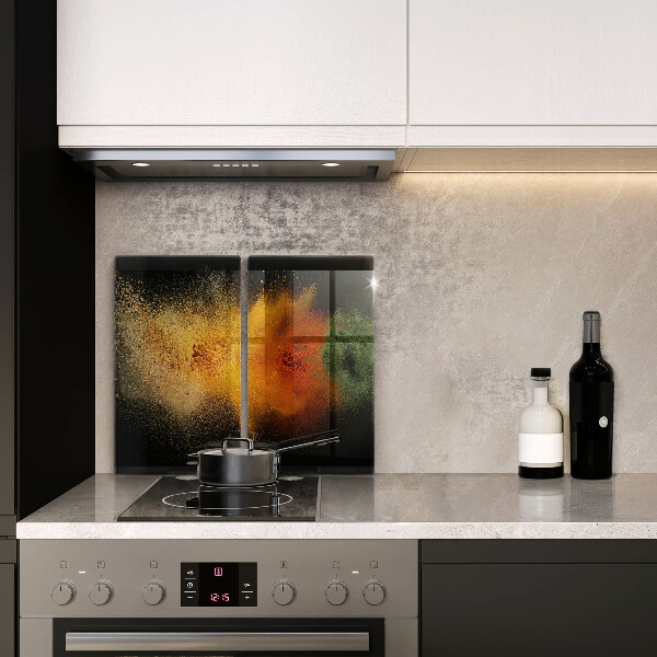 Tagliere in vetro temperato Spezie colorate