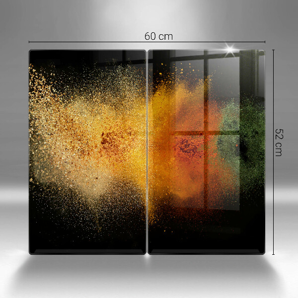 Tagliere in vetro temperato Spezie colorate