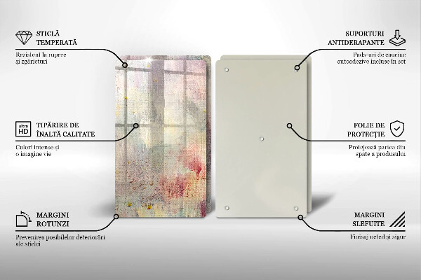 Tagliere in vetro temperato Fondo di struttura della vernice