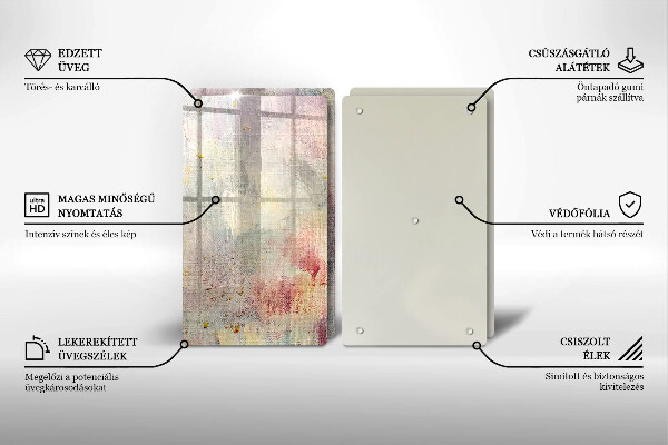 Tagliere in vetro temperato Fondo di struttura della vernice