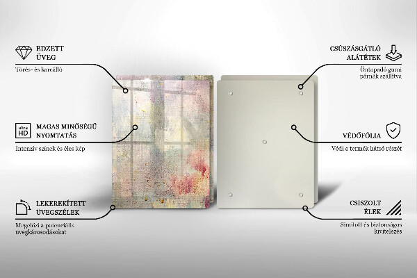 Tagliere in vetro temperato Fondo di struttura della vernice