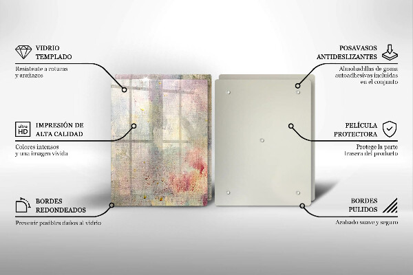 Tagliere in vetro temperato Fondo di struttura della vernice
