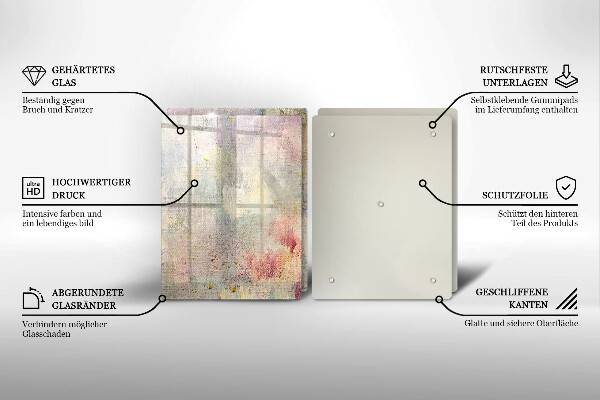 Tagliere in vetro temperato Fondo di struttura della vernice