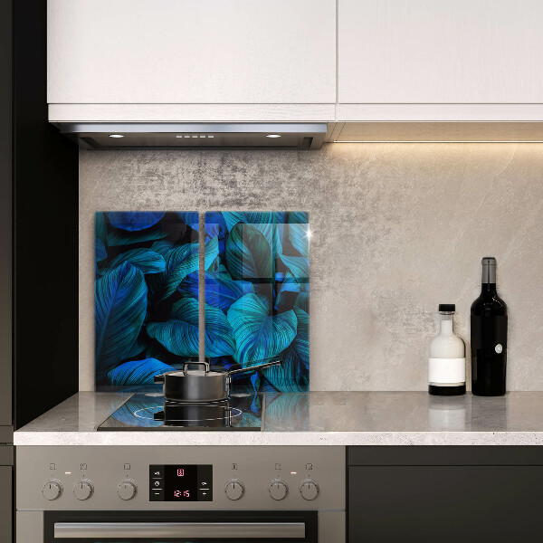 Tagliere in vetro temperato Foglie della vegetazione della giungla