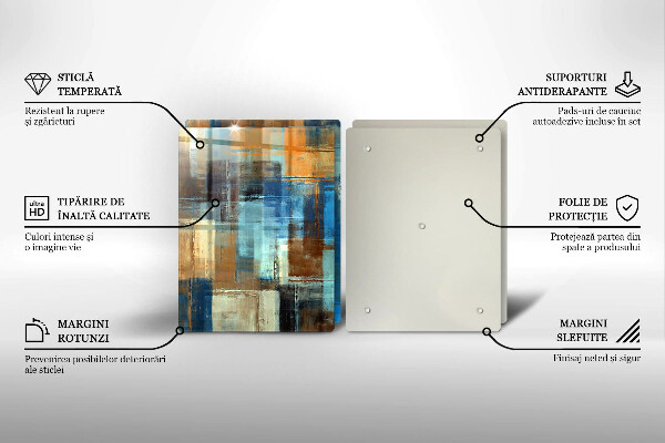Tagliere in vetro temperato Sfondo dipinto