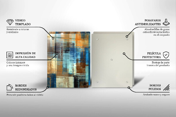 Tagliere in vetro temperato Sfondo dipinto