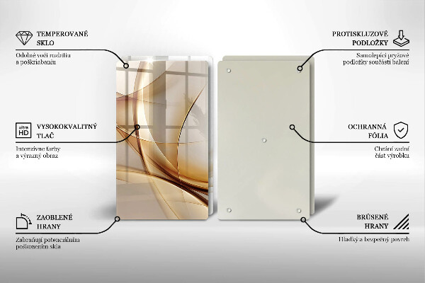 Tagliere in vetro temperato Forme astratte