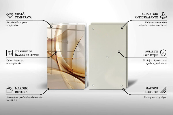 Tagliere in vetro temperato Forme astratte