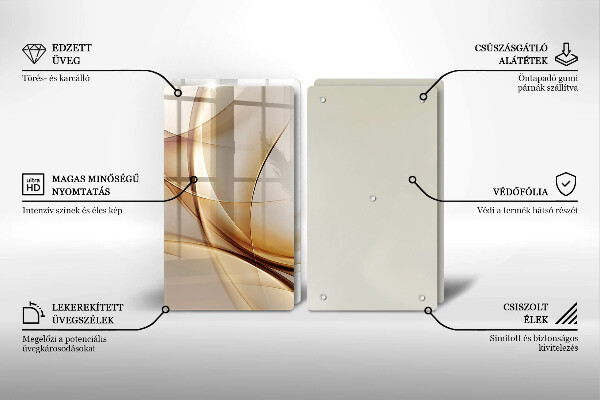 Tagliere in vetro temperato Forme astratte