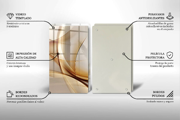 Tagliere in vetro temperato Forme astratte