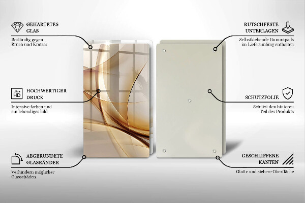 Tagliere in vetro temperato Forme astratte