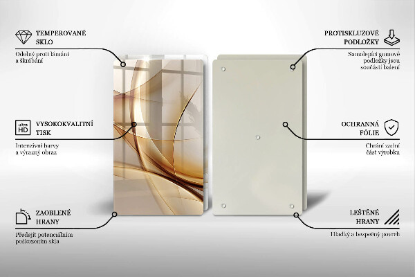 Tagliere in vetro temperato Forme astratte