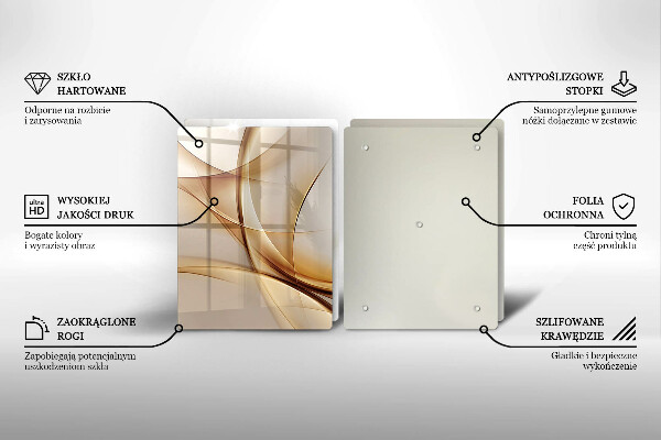 Tagliere in vetro temperato Forme astratte