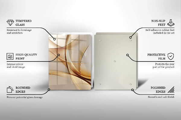 Tagliere in vetro temperato Forme astratte