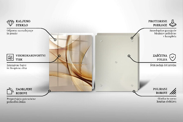 Tagliere in vetro temperato Forme astratte