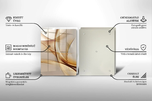 Tagliere in vetro temperato Forme astratte