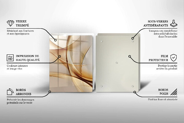 Tagliere in vetro temperato Forme astratte