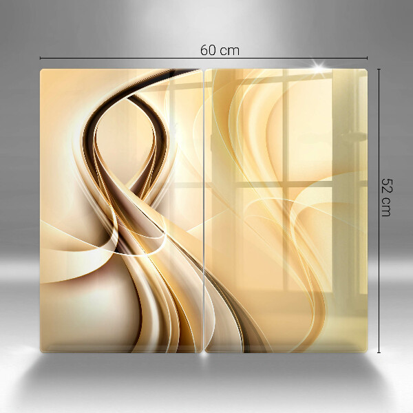 Tagliere in vetro temperato Astrazione del fumo