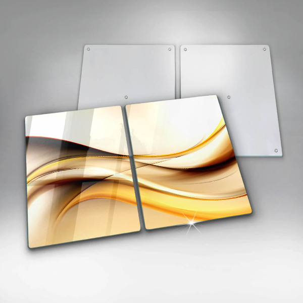 Tagliere in vetro temperato Linee di fumo astratte