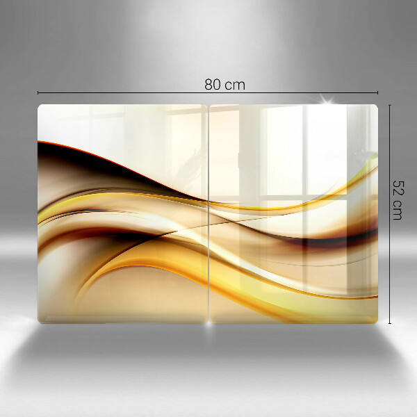Tagliere in vetro temperato Linee di fumo astratte