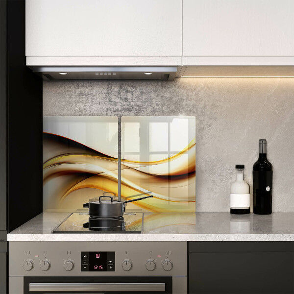 Tagliere in vetro temperato Linee di fumo astratte