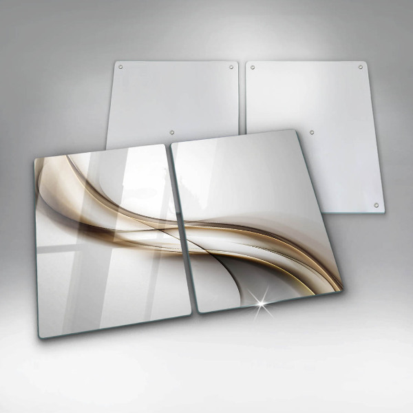 Tagliere in vetro temperato Astrazione di linee morbide