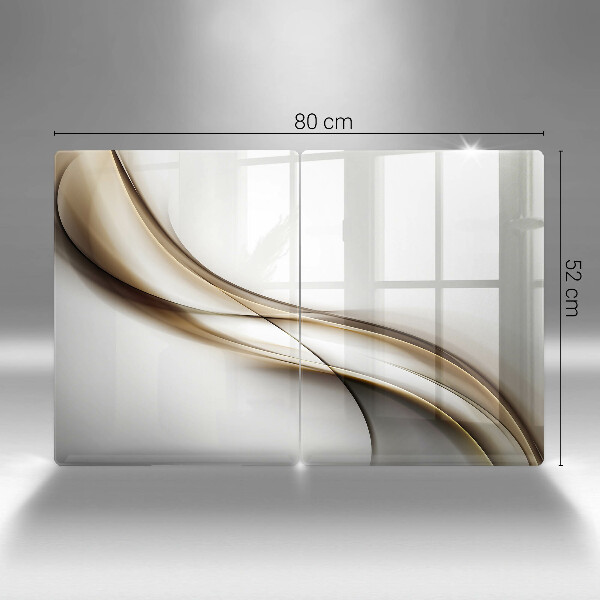 Tagliere in vetro temperato Astrazione di linee morbide