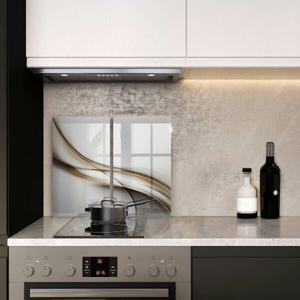 Tagliere in vetro temperato Astrazione di linee morbide